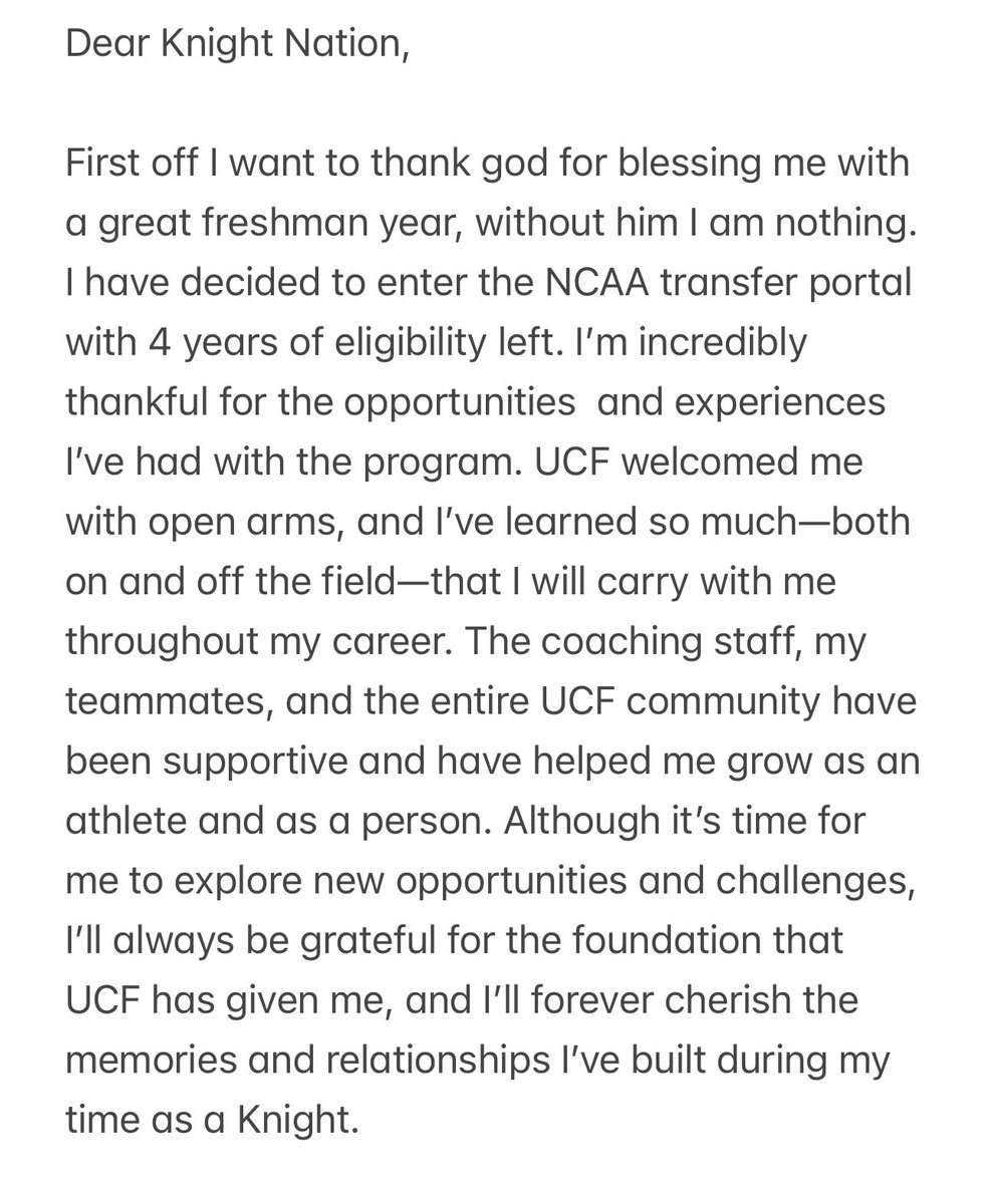 Thank you Knight Nation 🫶🏽