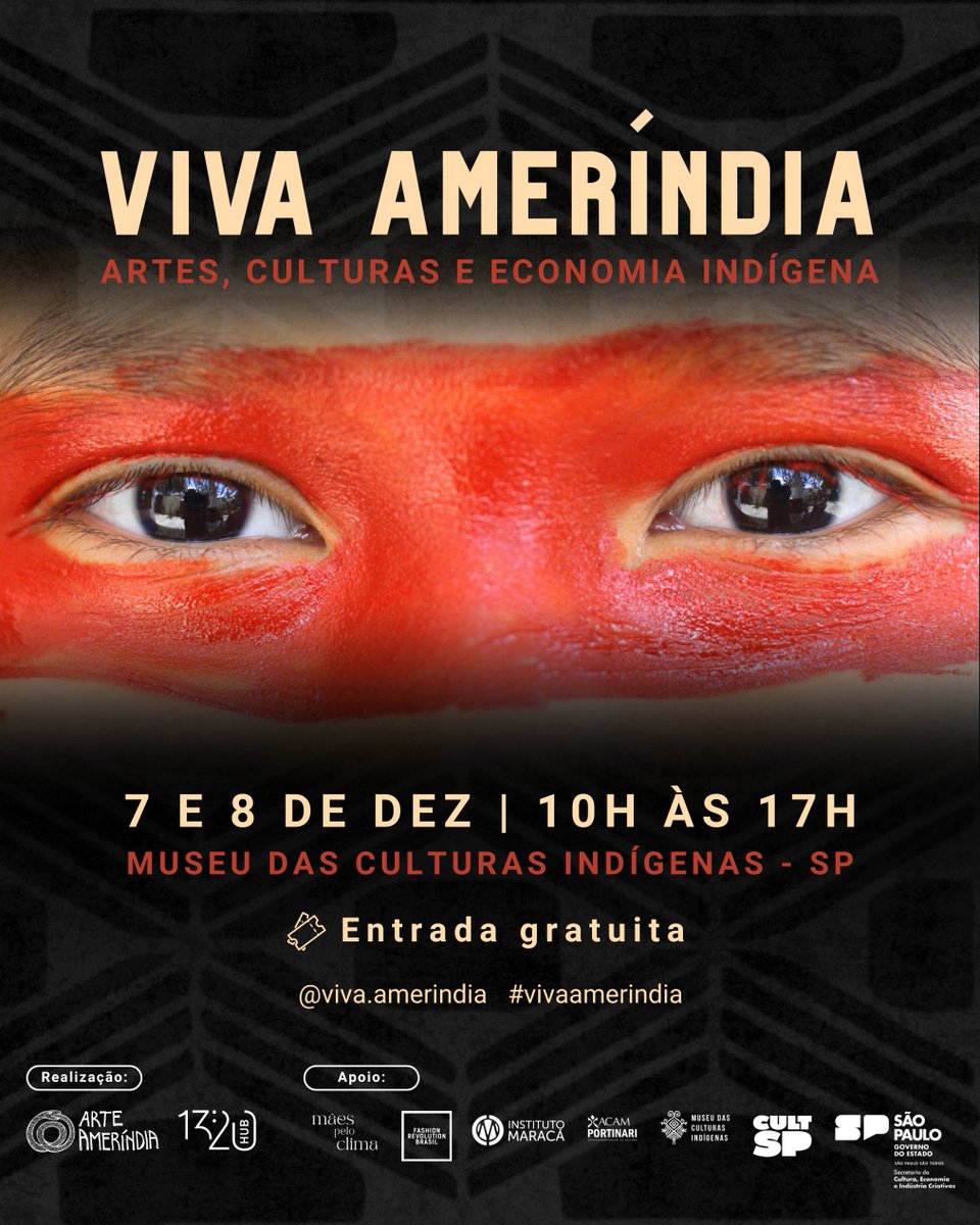Participe! Entrada gratuita: museudasculturasindigenas.org.br/programacao/vi…