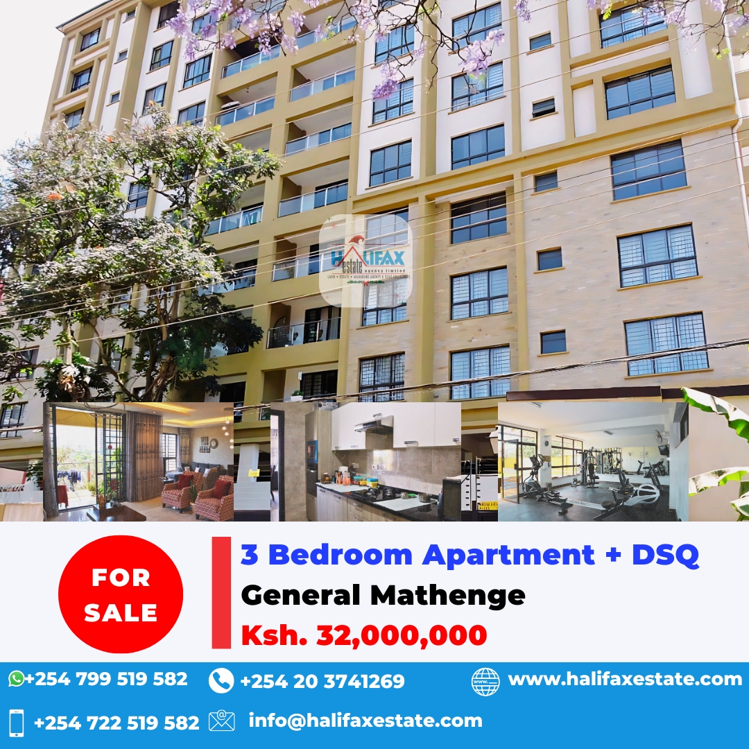 dev_octocore's tweet image. 𝟑 𝐁𝐞𝐝𝐫𝐨𝐨𝐦 𝐄𝐧-𝐒𝐮𝐢𝐭𝐞 𝐀𝐩𝐚𝐫𝐭𝐦𝐞𝐧𝐭 + 𝐃𝐒𝐐

Discover the epitome of elegance with this beautifully finished 3-bedroom, all-en-suite apartment for sale on the prestigious General Mathenge.

Spanning 2,465 sq. ft. of carpet area and 2,809 sq. ft. of super…