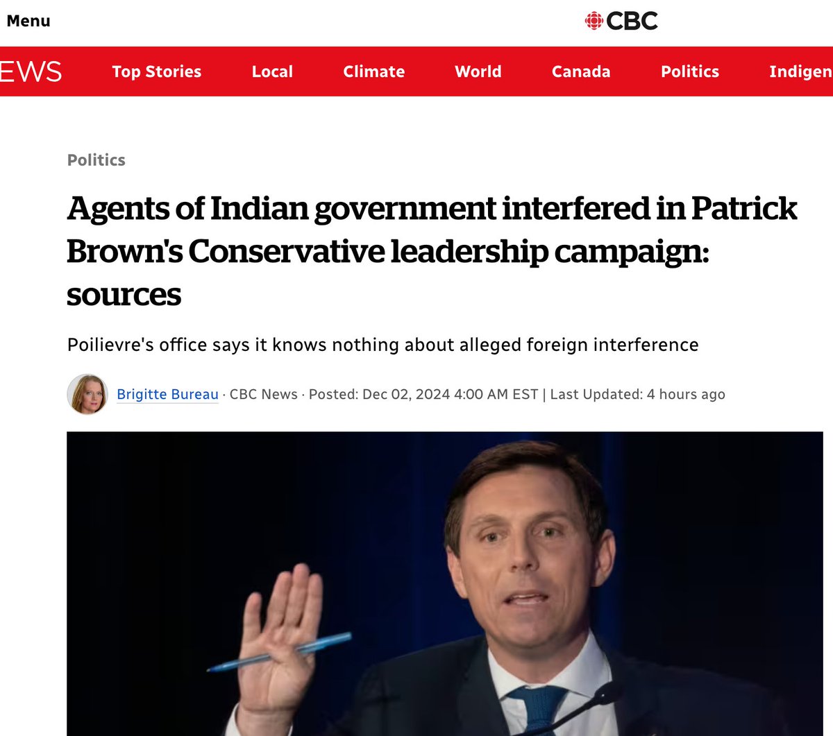 🟥  Poilievre PUSHED HARD to trigger an election this fall, hoping he could become PM before his treasonous exploits could be REVEALED. 👀🤌🏼

He FAILED, and now the net is closing in ... and his SKELETONS are starting to tumble out of the closet, one by one... 🔄☠️☠️

Is it ANY