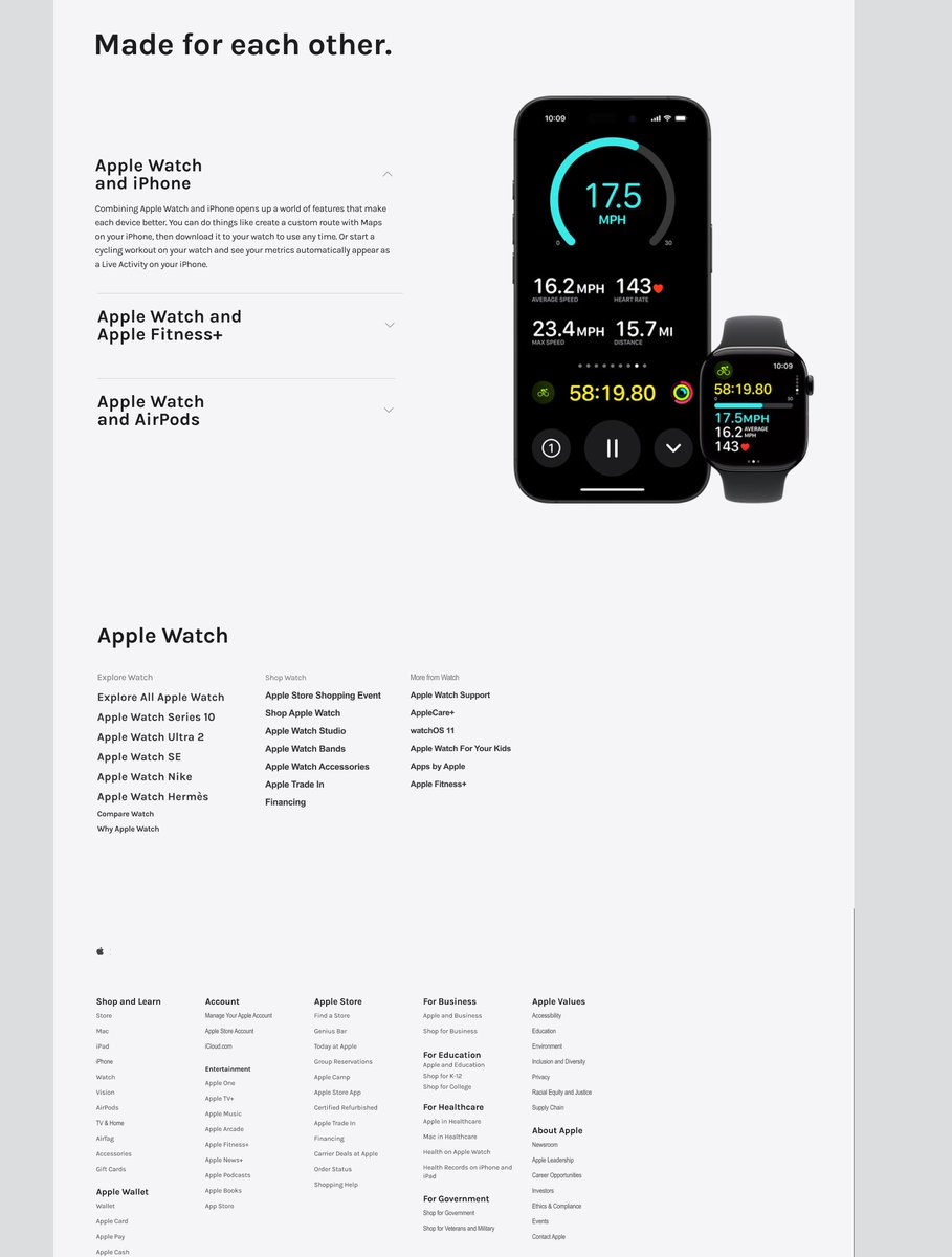 GaniyyNafiu's tweet image. 🚀Day 2 of #DecemberChallenge I replicated the Apple Watch landing page, I’m excited to share it with you all! 

please let me know what you think! Your opinions mean a lot as I continue to improve my design skills. ✨

#DesignChallenge #WebDesign #UIUX #AppleWatch #LandingPage