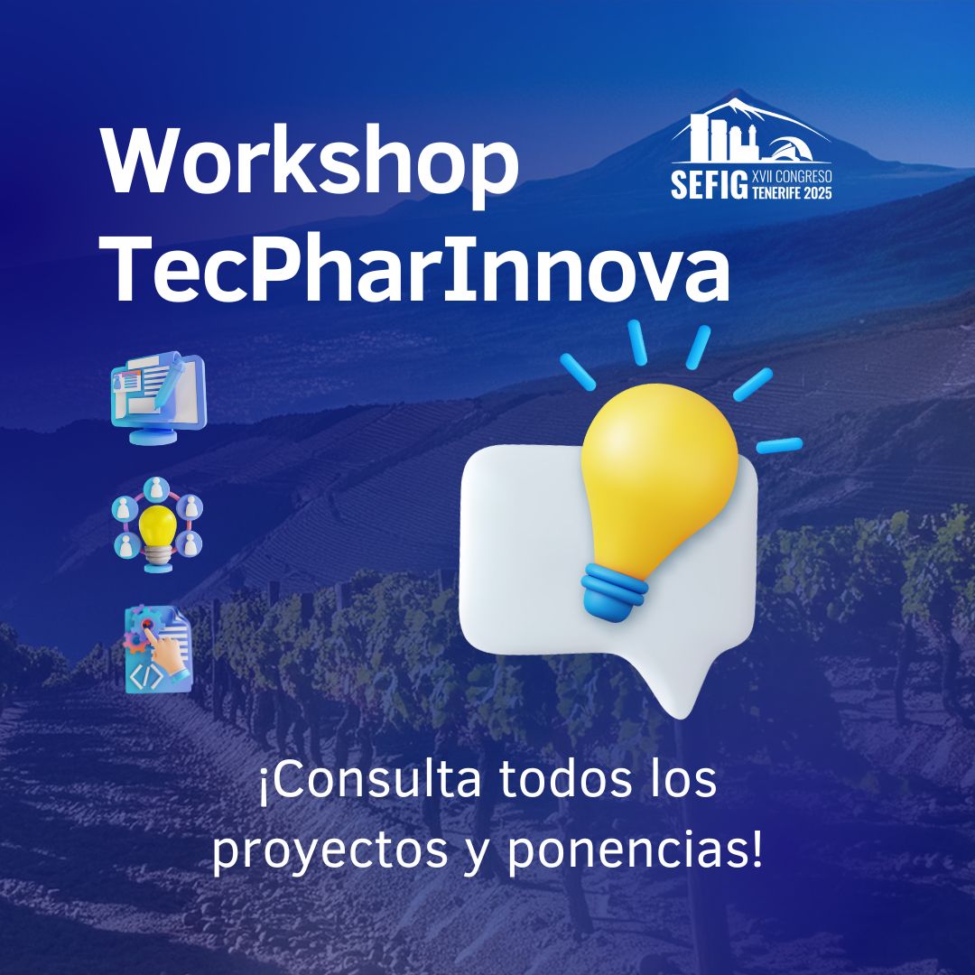 XVII Congreso SEFIG Tenerife 2025 (@sefigtenerife25) on Twitter photo 📢¡Una mañana dedicada a conocer los proyectos y ponencias incluidos en nuestro Workshop TecPharInnova!
➡️Consulta nuestra web.
Más info: acortar.link/XmcqOV
<a href="/coflaspalmas/">COF Las Palmas</a>
<a href="/Cofares/">Cofares</a>
<a href="/Farmaceuticos_/">Consejo General Colegios Farmacéuticos</a>
<a href="/CinfaSalud/">Cinfa Salud</a>
<a href="/ULL/">Universidad de La Laguna</a>
#BIOSIGMA #SEFIGTenerife2025 📢¡Una mañana dedicada a conocer los proyectos y ponencias incluidos en nuestro Workshop TecPharInnova!
➡️Consulta nuestra web.
Más info: acortar.link/XmcqOV
<a href="/coflaspalmas/">COF Las Palmas</a>
<a href="/Cofares/">Cofares</a>
<a href="/Farmaceuticos_/">Consejo General Colegios Farmacéuticos</a>
<a href="/CinfaSalud/">Cinfa Salud</a>
<a href="/ULL/">Universidad de La Laguna</a>
#BIOSIGMA #SEFIGTenerife2025
