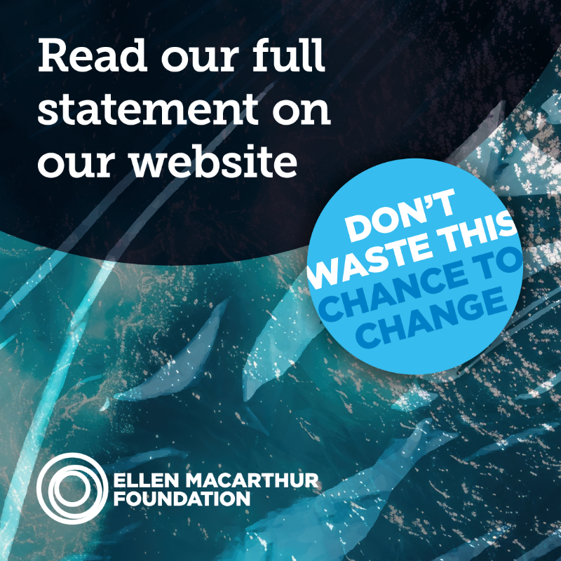 circulareconomy's tweet photo. Despite the determined efforts of the Chair and government representatives, countries did not reach a final agreement at the fifth round of negotiations (#INC5) for a global plastics treaty. Read the Foundation's statement on the outcome here: https://t.co/8gNJ5qhNrq