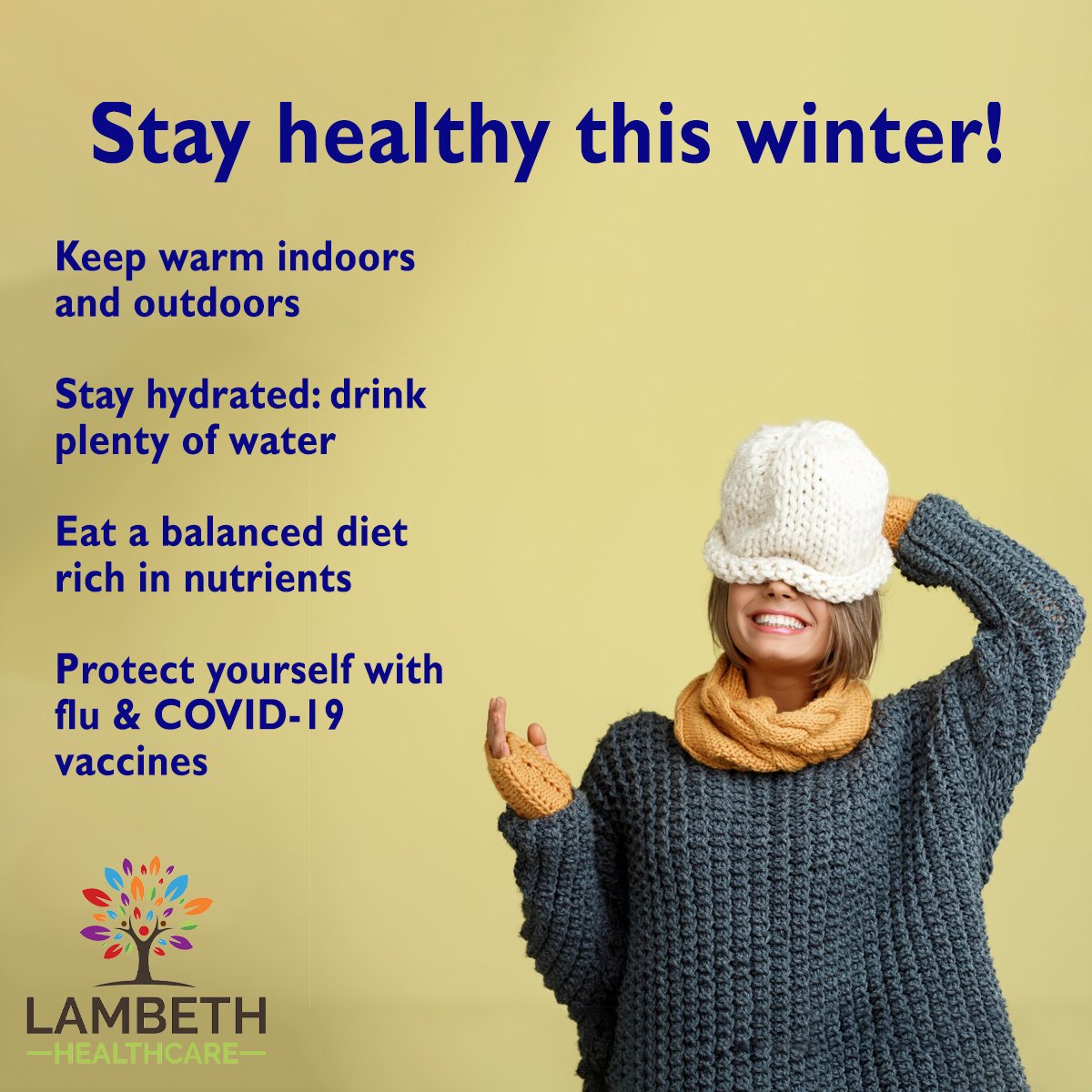 ❄️ #Winter is here, and it’s time to prioritize your health! Your GP is here to help with winter health advice and vaccinations. Stay protected this season!  #NHS #London #Lambeth #WinterHealth #StayHealthy