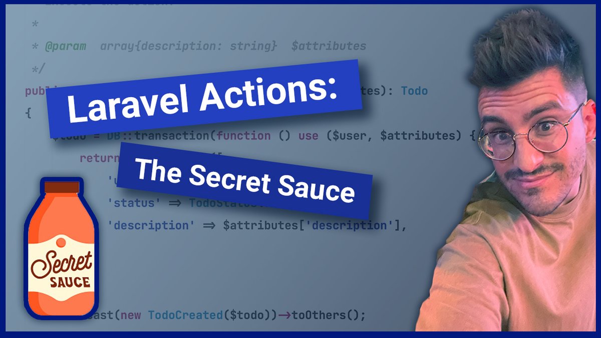 enunomaduro's tweet image. Just uploaded a video about my absolute favorite pattern for @laravelphp apps: Actions! 🥫

youtu.be/r1480BoFulQ