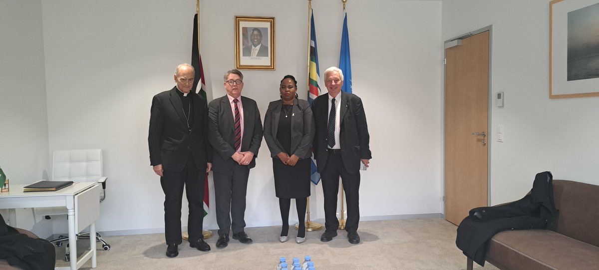 Today, it is 10 years since the signing by faith leaders led by <a href="/Pontifex/">Pope Leo XIV</a>  to respond &amp; prevent modern slavery &amp; human trafficking. In #Geneva to reinforce this commitment with diplomats, including #Kenya #Gambia &amp; #HolySee. This is crucial ahead of 2025 G20 in South Africa.