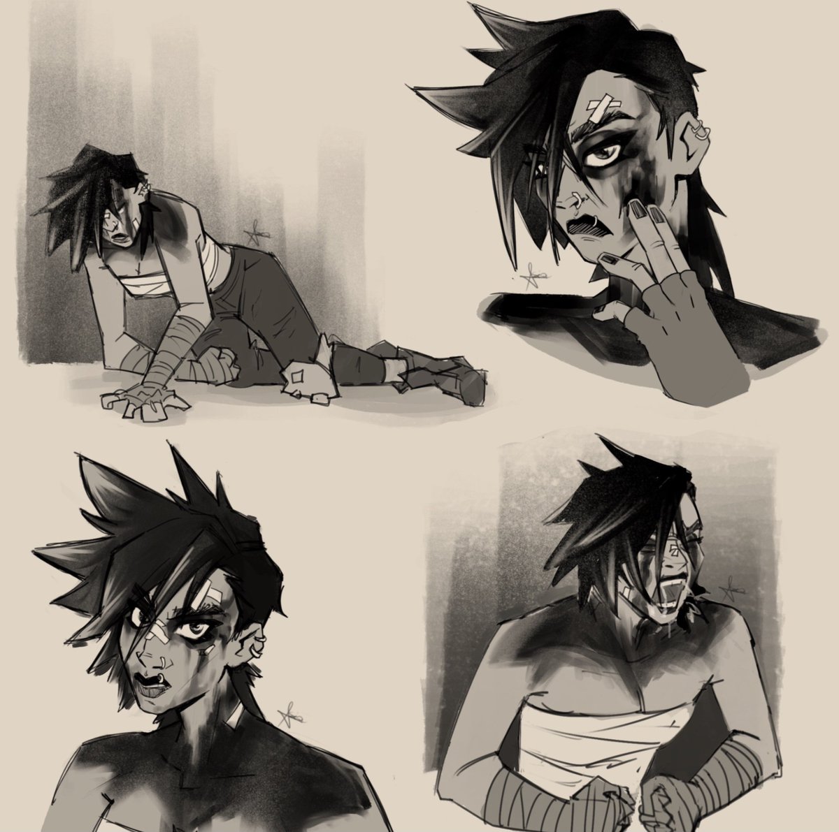 asiacopsart's tweet photo. Sketches from last week 🫠

#art #digitalart #sketch #Arcane #arcanefanart #vi https://t.co/Bx7CNswtU3