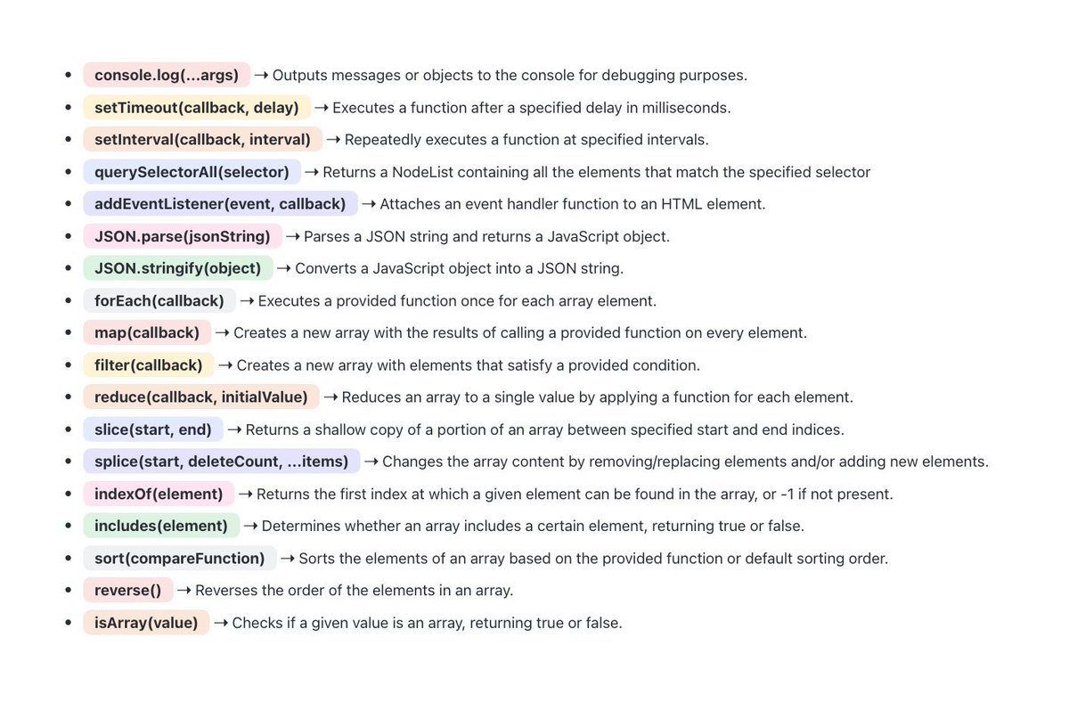 Prathkum's tweet image. Functions in JavaScript you will use most of the time.