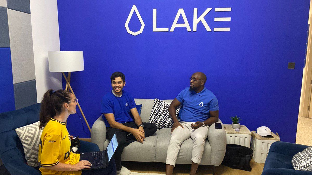 lake_lak3's tweet photo. 🙌 It was an absolute pleasure having Pedro, one of our moderators from Brazil, visit us at the office! 🎉 

We loved showing him around, spending time together, and strengthening our bond as a team. ✨💙  

Looking forward to welcoming more, including our community in Dubai, to the office! 👋🔥   

#LAK3 #Office #Team #RWA #Web3 #Blockchain