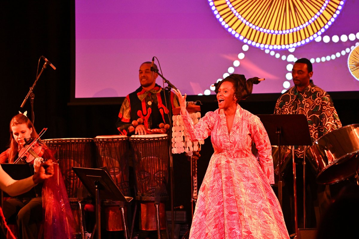 RoyalAlbertHall's tweet photo. Celebrate 10 years of Song Queen: A Pidgin Opera with this special performance in the Elgar Room.

Embark on a musical journey with the heroine Kenate, exploring love, hope, peace, betrayal and redemption in this reimagined production.

Get your tickets: https://t.co/VjFrWzF9SP https://t.co/CPRmub6eiX