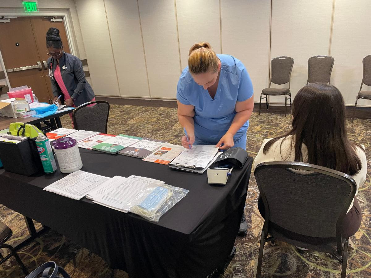 Recently MWCHC provided a flu clinic and blood pressure screenings for the staff at Holiday Inn. We also scheduled mammogram appointments for those who needed to come into the clinic.