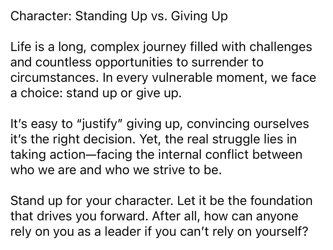 #Leadership #Character