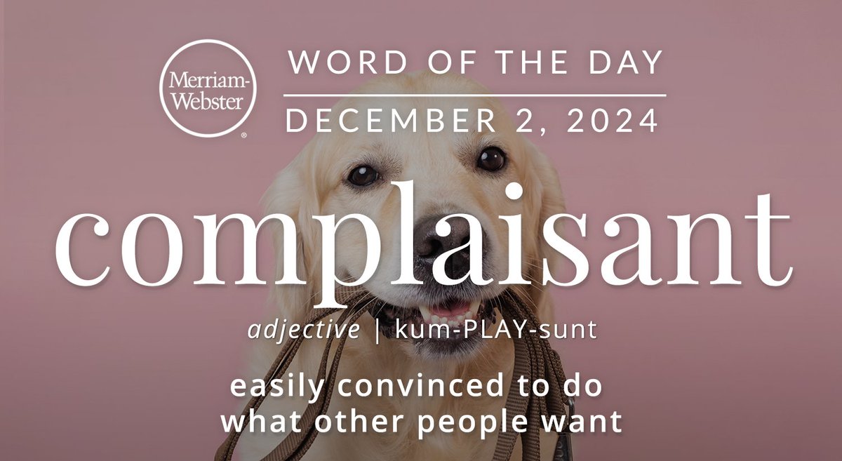 The #WordOfTheDay is ‘complaisant.’
ow.ly/1tGo50UitEe