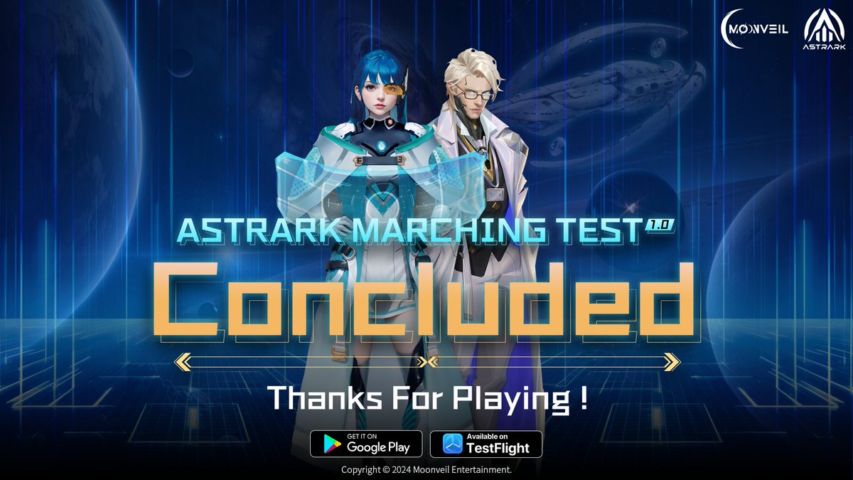 The AstrArk Marching Test has officially concluded! 🚀

Thank you for your incredible support and participation! Your feedback has been essential in shaping AstrArk, and we’ll keep refining the experience while addressing any remaining issues.

🌟 Moonwalkers, it’s time to claim