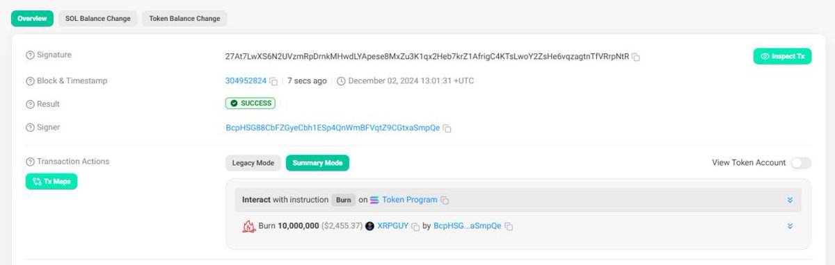 🔥BURNT 1% of supply

solscan.io/tx/27At7LwXS6N…

t.me/justaxrpguy