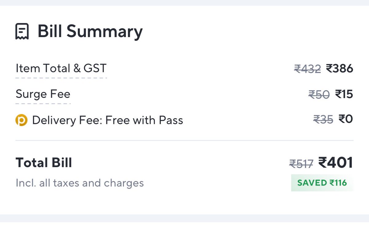 ChasingThatTC's tweet image. Last day ordering from zepto. Too many dark patterns even after zepto pass you pay 20Rs handling charge and 15 Rs surge fee. See how cleverly they have hidden the handling charges. Fu