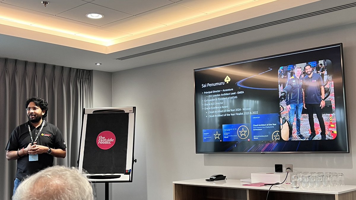 Biju Thomas (@biju_thomas) on Twitter photo #UKOUGDiscover24
Super AI Penumuru (<a href="/sai_penumuru/">Sai Penumuru</a>),
Cloud Architect of the Year, talking about the costs and misjudgments when architecting the cloud (or #multicloud) #oracleace #UKOUGDiscover24
Super AI Penumuru (<a href="/sai_penumuru/">Sai Penumuru</a>),
Cloud Architect of the Year, talking about the costs and misjudgments when architecting the cloud (or #multicloud) #oracleace