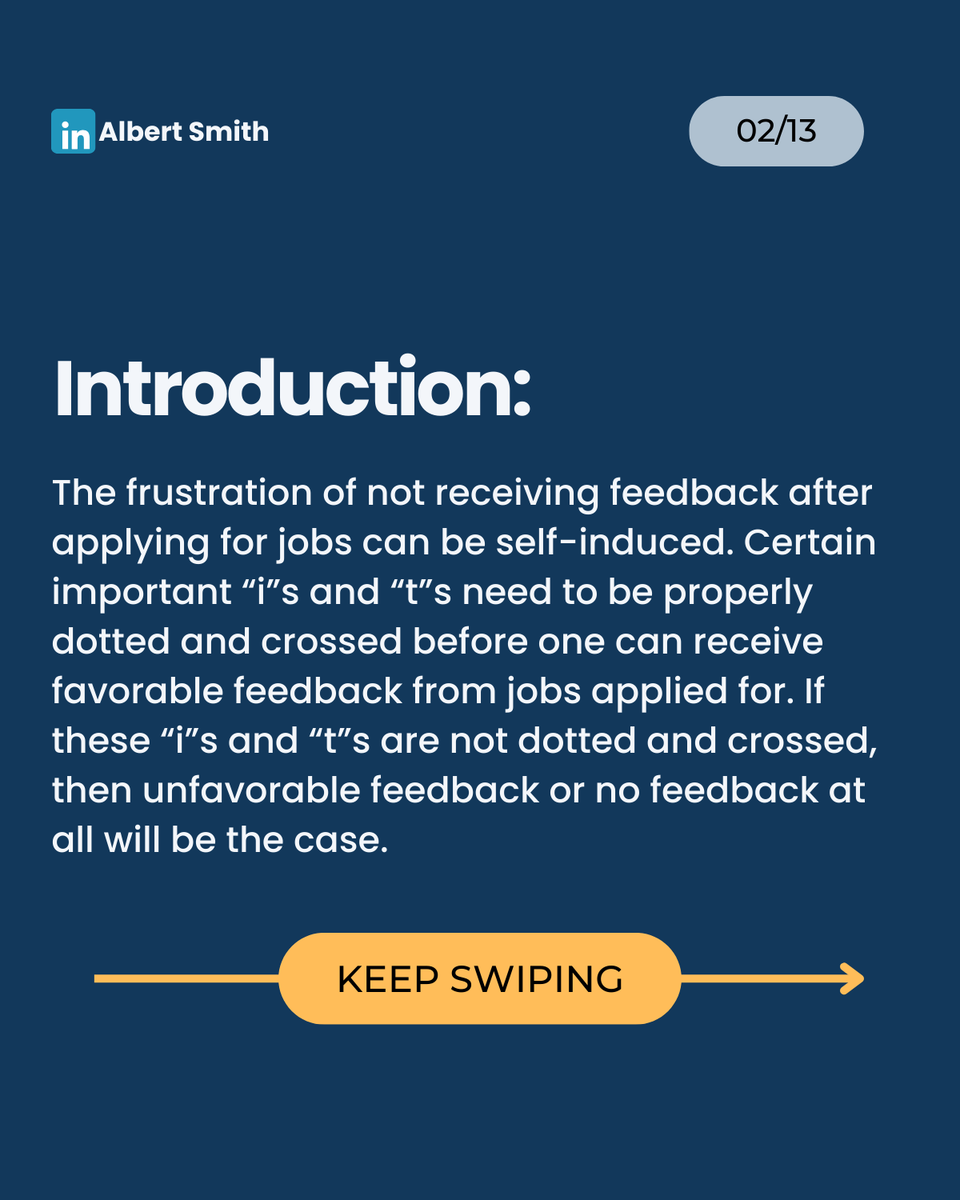 smithalbertone's tweet photo. I decided to create a carousel for a recent blog post on 'How to Write a Good Professional CV.'

These are valuable tips to keep in mind when writing your CV.

#cvwriting
#cvwritingservices
#cvwriter
#cvwritingtips
#resumetips
#resume
hashtag#jobsearch https://t.co/5Pii7jdmjS