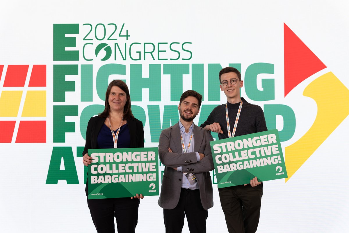 FoodServiceEU's tweet image. Congratulations to EFFAT's new President @RonniSallinen and General Secretary @E_Somaglia. We were very happy to attend the Congress where they were elected. 
As social partners in the #ContractCatering sector, we look forward to continuing our constructive dialogue!