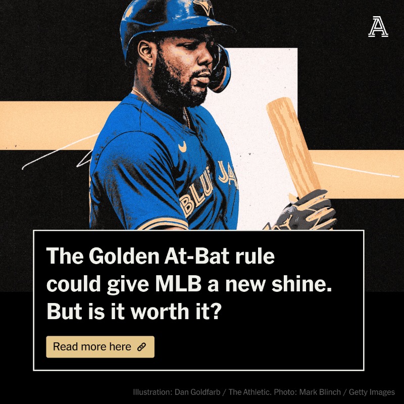 TheAthletic's tweet photo. What if a team could choose one at-bat a game to send its best hitter to the plate whenever it wanted?

That’s the Golden At-Bat concept in a nutshell.

But how do baseball personnel feel about its potential implementation?

✍️ @jaysonst