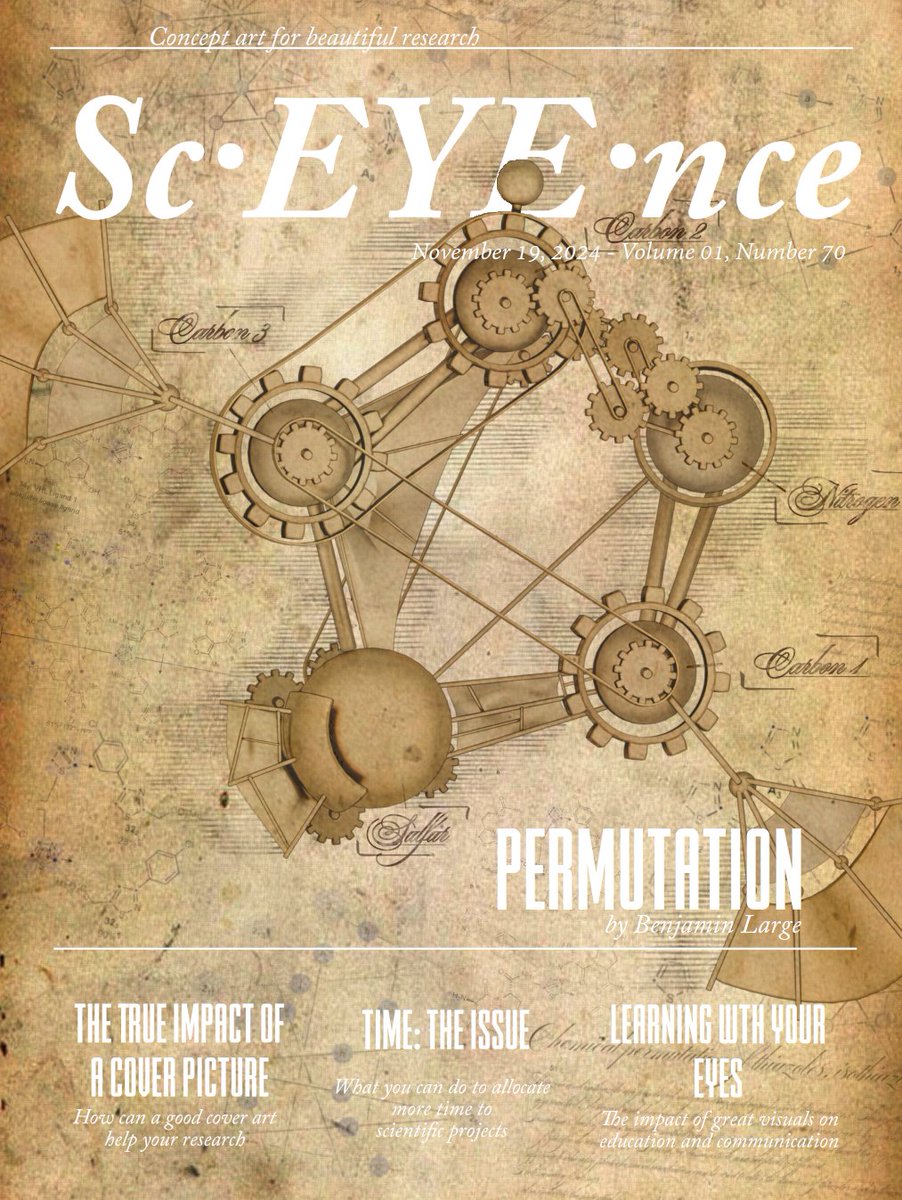 Check out my cover art for the latest article by <a href="/LeonoriLab/">Leonori Lab</a>, showcasing a novel method to permute thiazole and isothiazole derivatives using photochemistry!

 #sciart ⌬ #research ⌬ #chemistry ⌬ #medicinalchemistry