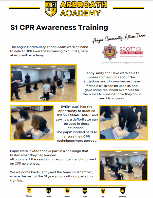 BCSO Arbroath Academy (@arbroathbcso) on Twitter photo Thanks to <a href="/SFRS_Angus/">SFRS Angus</a> <a href="/fire_scot/">Scottish Fire and Rescue Service</a> for our S1 - CPR Awareness Training <a href="/ArbroathAcad/">Arbroath Academy- an Excelerate School</a>. Pupils got to practice their learning on the SMART ANNIE and saw how a defibrillator can be used to support these situations. Thanks to Kenny, Andy and Dave! Thanks to <a href="/SFRS_Angus/">SFRS Angus</a> <a href="/fire_scot/">Scottish Fire and Rescue Service</a> for our S1 - CPR Awareness Training <a href="/ArbroathAcad/">Arbroath Academy- an Excelerate School</a>. Pupils got to practice their learning on the SMART ANNIE and saw how a defibrillator can be used to support these situations. Thanks to Kenny, Andy and Dave!