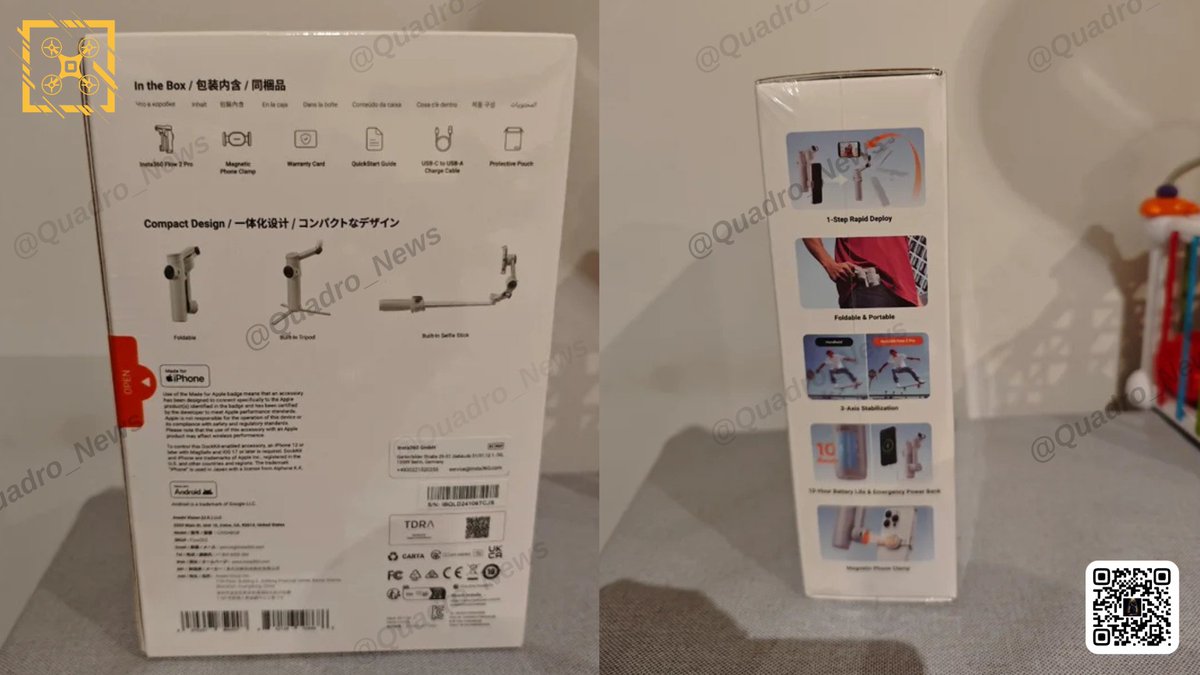 Quadro_News's tweet image. 👉Someone is already selling the Insta360 Flow 2 Pro. That's funny
#insta360 #insta360flow2 #insta360flow2pro