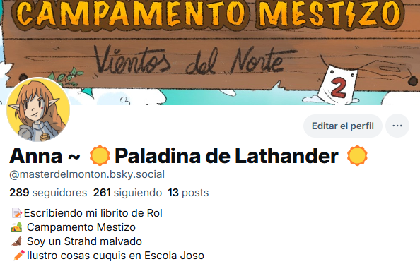 MasterDelMonton's tweet photo. No lo he dicho por aquí, pero creo que en breves empezaré a pasar contenido a los cielitos, por que raro es el díaq ue veo cosas de rol en mi feed🥲

Podéis encontrarme con el mismo nombre <3 https://t.co/FQV9FoYamQ