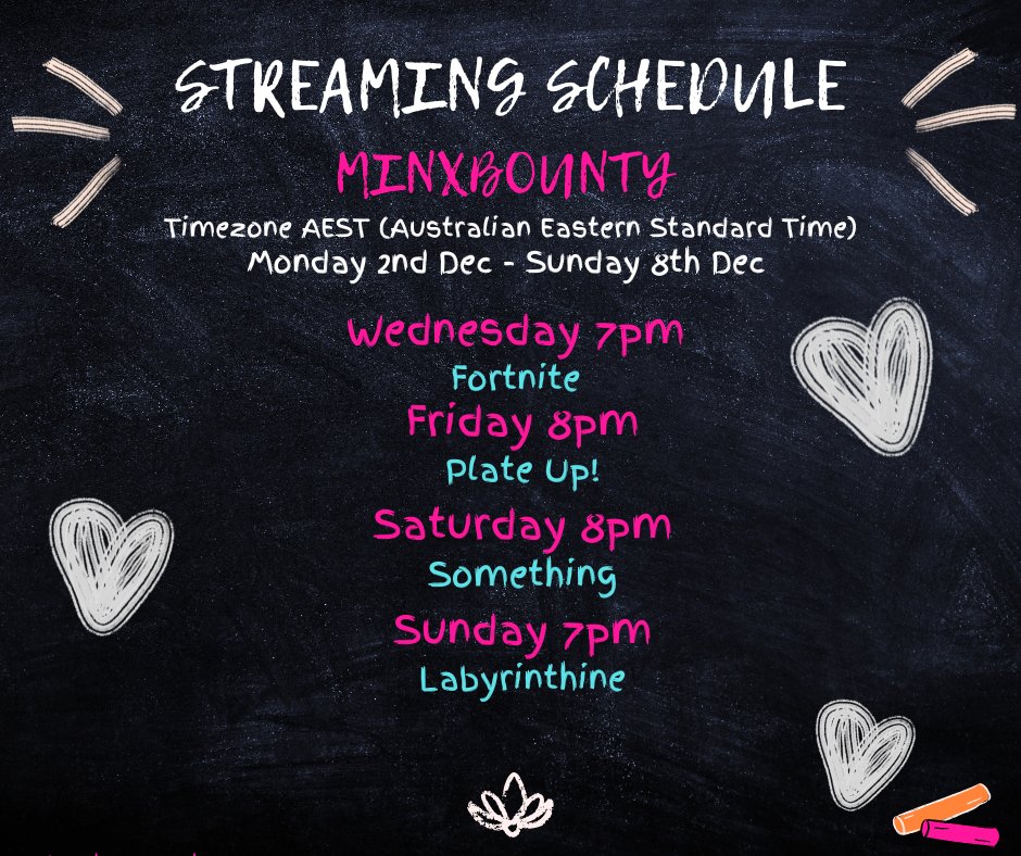 Come find me exploring the new chapter of Fortnite, the chaos of the kitchen in plate up!, a mystery game on Saturday and a new horror escape game with my BotSquadGoals Girlies!