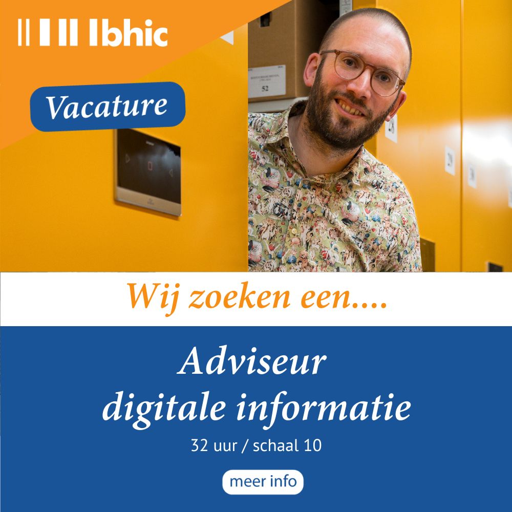 #Vacature! <a href="/bhicarchief/">BHIC</a> zijn we op zoek naar een Adviseur digitale informatie (32 u). Wil je ons helpen de digitale informatie van onze aangesloten overheden duurzaam toegankelijk te houden? Lees hier onze vacature 👉 ow.ly/Ag8W50UiNmw