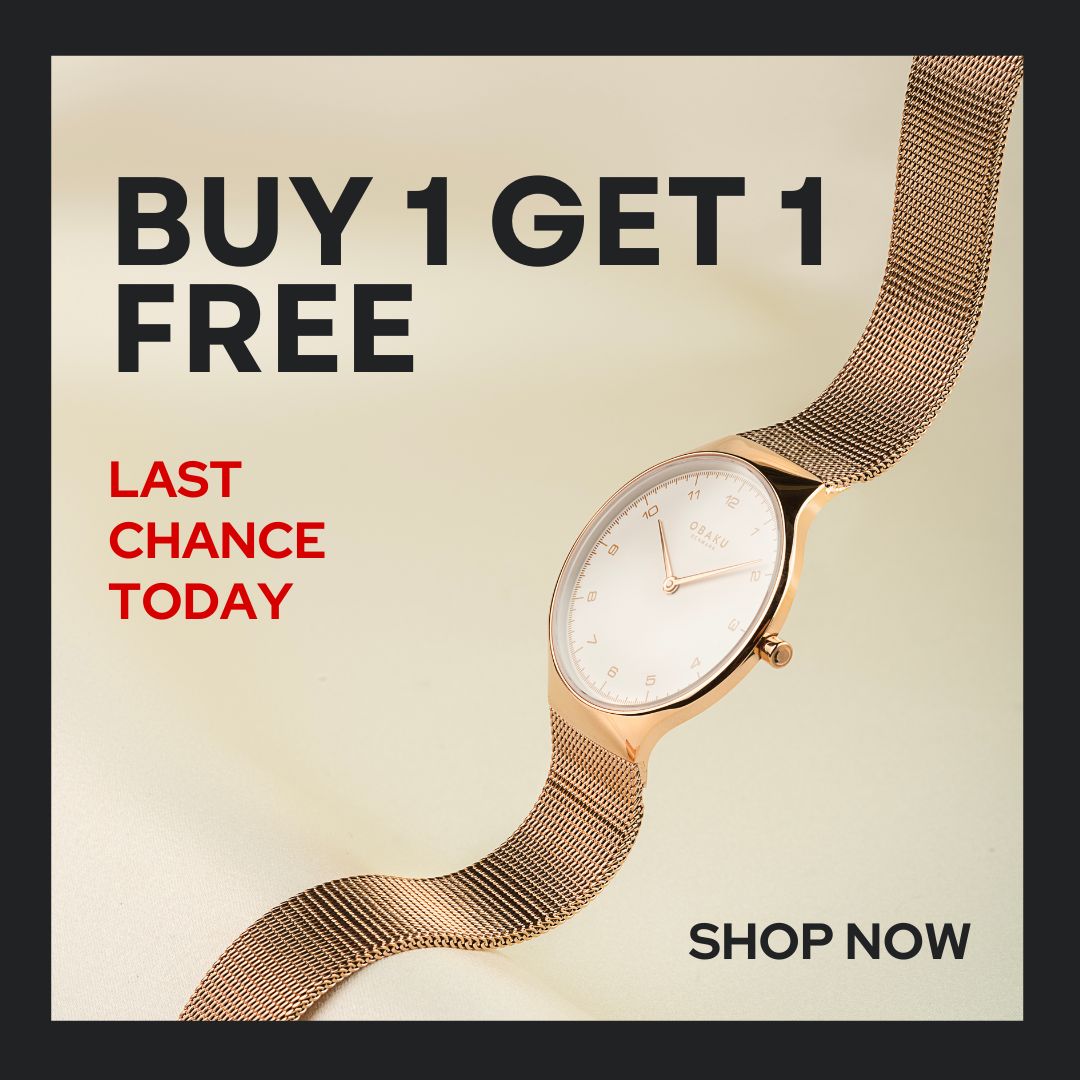 🚨 Final Hours to Shop Our Exclusive Offer! 🚨⁠
⁠
⌚️ Our Buy 1, Get 1 FREE Black Friday deal ends TONIGHT! Don’t miss your chance to grab the perfect gift for yourself and a loved one.⁠
⁠
🕒 Offer ends at midnight!⁠
⁠
⁠