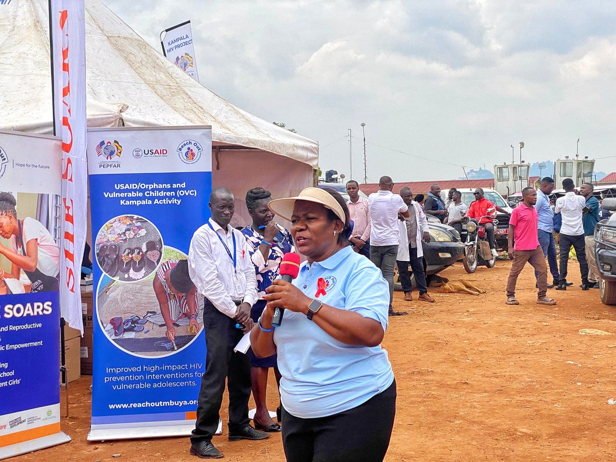 Reachoutmbuya's tweet photo. This year's  #WorldAIDSDay
theme  encourages us to intensify our efforts toward a better future. Thanks to @PEPFAR's commitment, we are ensuring that communities receive free #HIV medication. - Ms Josephine Kaleebi, Executive Director ROM https://t.co/uV0oefR5Mi