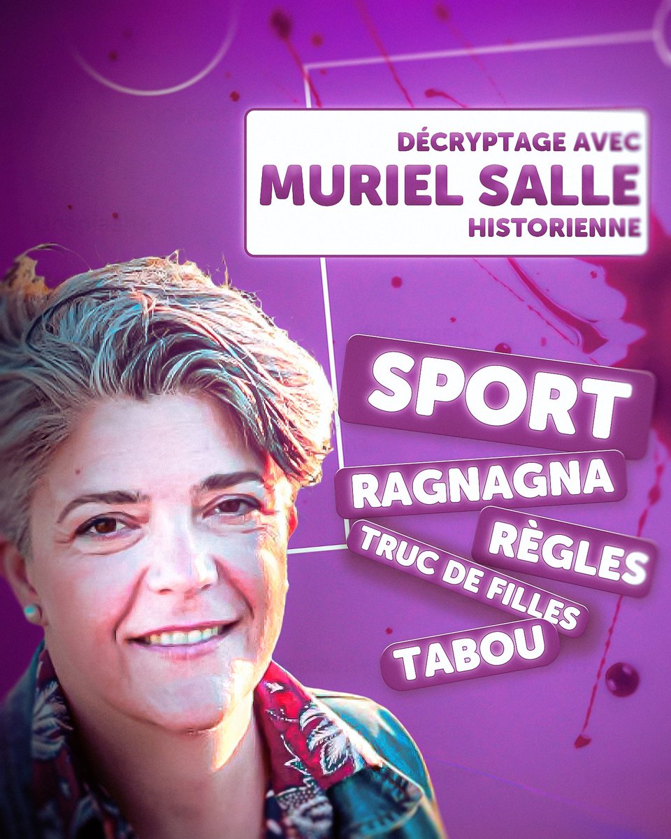 DLintervalle's tweet image. Cycles menstruels dans le sport : le grand oubli collectif : youtu.be/vwS9F6YT7N8

57 % des femmes ont déjà renoncé à une activité sportive lors de la période des règles. 
Rencontre avec Muriel Salle, historienne et auteure de « Règles et sport, un sujet qui fait tache ? »