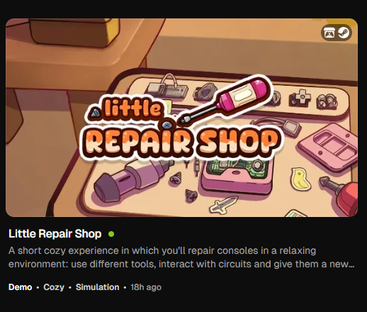 Lullabyte Games |🪛Wishlist Little Repair Shop!🎮 tweet media