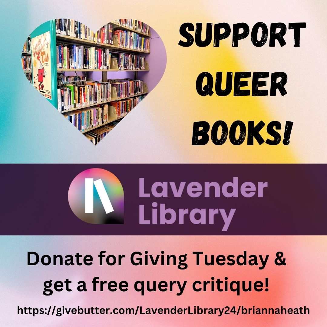 If you're able to donate on Giving Tuesday, I'd love to point you to the Lavender Library, a nonprofit queer library/historical archive/community space I love. If you donate $5+, I'll give you a free query critique!

givebutter.com/LavenderLibrar…

#WritingCommunity #Writers #AmQuerying