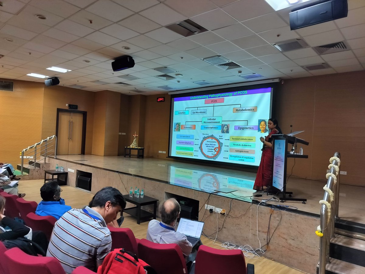 icmrnirwoh's tweet photo. Our scientist, Dr Srabani Mukherjee, gave an overview on #PCOS pathophysiology to the participants of #OpeningGates training course. She told them about the factors that are dysregulated in the follicular fluid of women with PCOS. https://t.co/Db5lXfhkTU