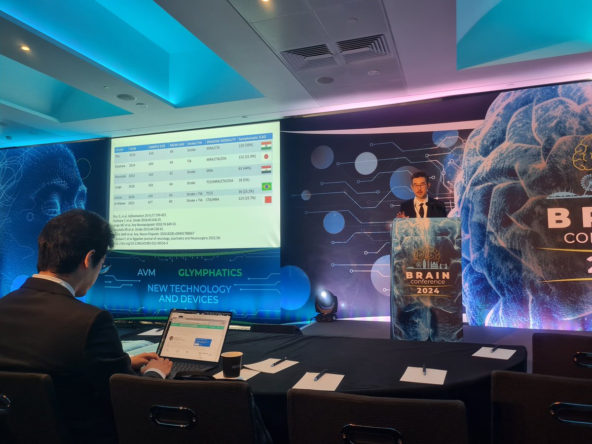 NeuroNews (@nn_publishing) on Twitter photo .<a href="/leonardyeo1/">leonard yeo</a> provides insights on ICAD prevalence at the 2024 <a href="/brainconferenc1/">BRAIN Conference</a>, stating that - while intracranial stenosis is considered to be most relevant in Asian/Chinese #Stroke populations - there are many other groups in which its occurrence reaches 20-30%
#BRAINConference .<a href="/leonardyeo1/">leonard yeo</a> provides insights on ICAD prevalence at the 2024 <a href="/brainconferenc1/">BRAIN Conference</a>, stating that - while intracranial stenosis is considered to be most relevant in Asian/Chinese #Stroke populations - there are many other groups in which its occurrence reaches 20-30%
#BRAINConference