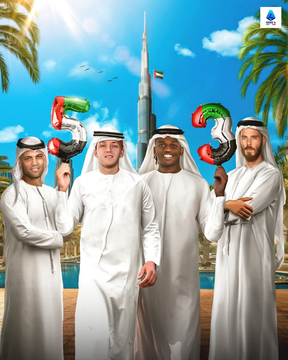 SerieA_AR's tweet image. دار السلام وقبلة الطموح 🫡 ⭐

يوم اتحاد سعيد للشعب الإماراتي 🇦🇪

#الدوري_الإيطالي