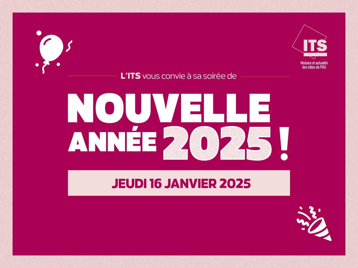 Institut Tribune Socialiste (@its_psu) on Twitter photo 🗓️Jeudi 16 janvier 2025, l'ITS vous convie à sa soirée de nouvelle année autour de la présentation du livre de Christian Phéline "Pierre, feuille, ciseaux" aux <a href="/EdCroquant/">Éditions du Croquant</a>. Ce sera aussi l'occasion de faire le point sur nos projets en 2025 et de passer une soirée conviviale ! 🎉 🗓️Jeudi 16 janvier 2025, l'ITS vous convie à sa soirée de nouvelle année autour de la présentation du livre de Christian Phéline "Pierre, feuille, ciseaux" aux <a href="/EdCroquant/">Éditions du Croquant</a>. Ce sera aussi l'occasion de faire le point sur nos projets en 2025 et de passer une soirée conviviale ! 🎉