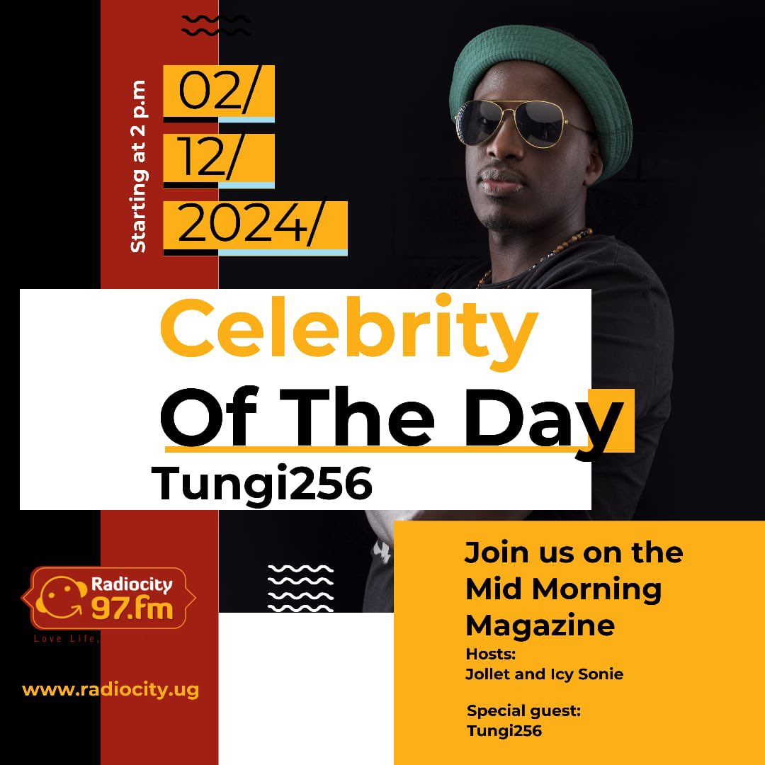 #MidMorningMagazine with <a href="/Icy_sonie/">Ms Icy❄️</a> and <a href="/_Jollet_/">Hype_Queen👑👅🇺🇬</a> 

Our celebrity today, <a href="/Tungi256/">Tungi256</a> will be love at 2pm, tune in!!

📻:97FM/ Listen online: radiocity.ug
