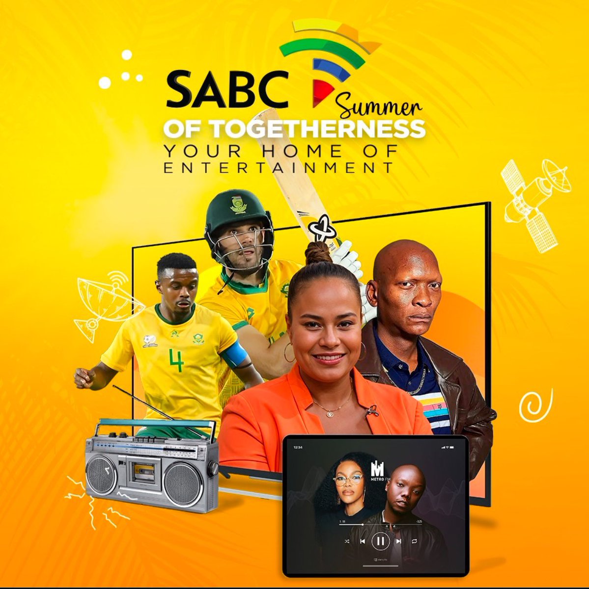 sabc_sales's tweet photo. The SABC Summer of Togetherness is here! ☀️
Celebrate unity & connection with diverse, engaging content this festive season.
Partner with SABC to reach millions during peak media moments!
📩 Contact us now to join the togetherness.
#SummerOfTogetherness #AdvertiseWithSABC https://t.co/bPObi3g3pW