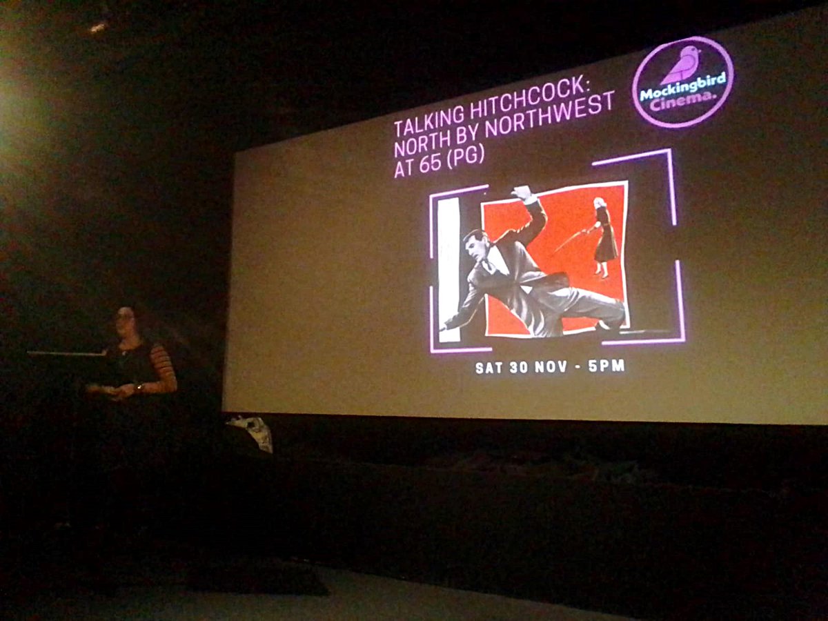 PendlePumpkin's tweet photo. Had a terrific time hosting NORTH BY NORTHWEST with @mockbirdcinema this weekend! 🎉

Thanks to everyone who supported this @hitch_pod event  &amp; to Mockingbird for having me for the 3rd time this year! Amazing audience, lots of fun energy &amp; superb Q &amp; A with my pal Tim Coleman!🎬 https://t.co/OPFwjBYwo1