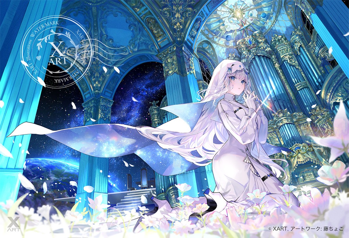 奏鳴の宙 illustration by 藤ちょこ（#fuzichoco） #光る美少女展2024