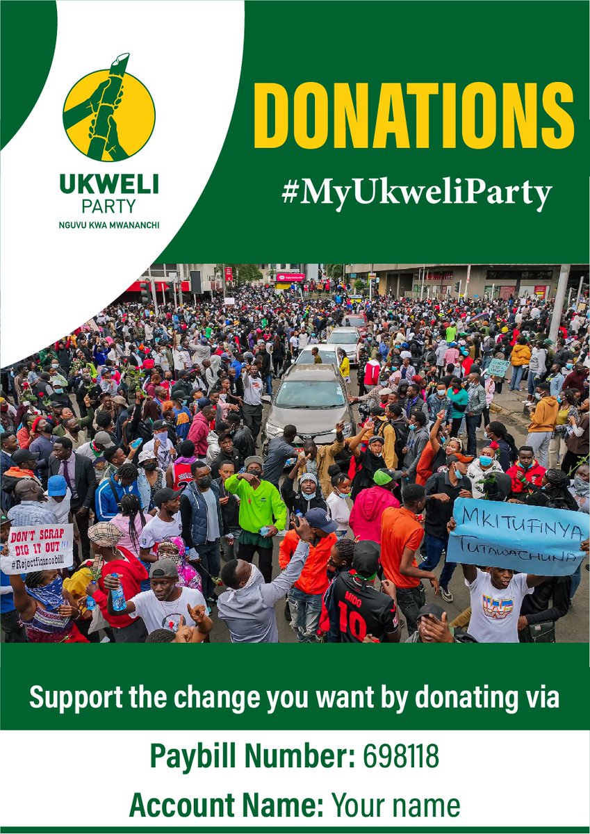 Poor governance hurts vulnerable citizens the most. 

Unemployed youth, struggling small business owners, marginalized communities, women, PWDs.

Better governance starts with you taking a stand and claiming your seat at the table.

#MyUkweliParty
