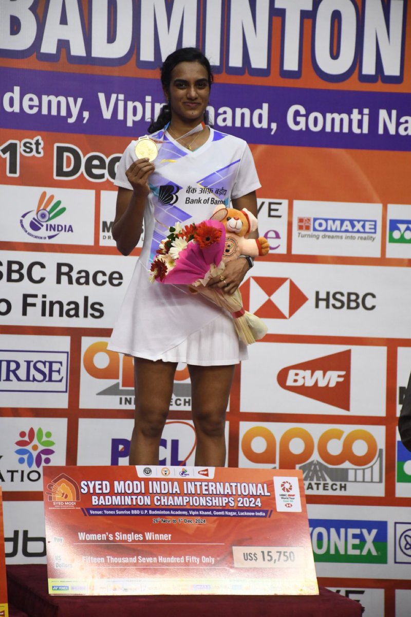 #lucknow #BBD #bedminton #championship Won by <a href="/Pvsindhu1/">Pvsindhu</a>