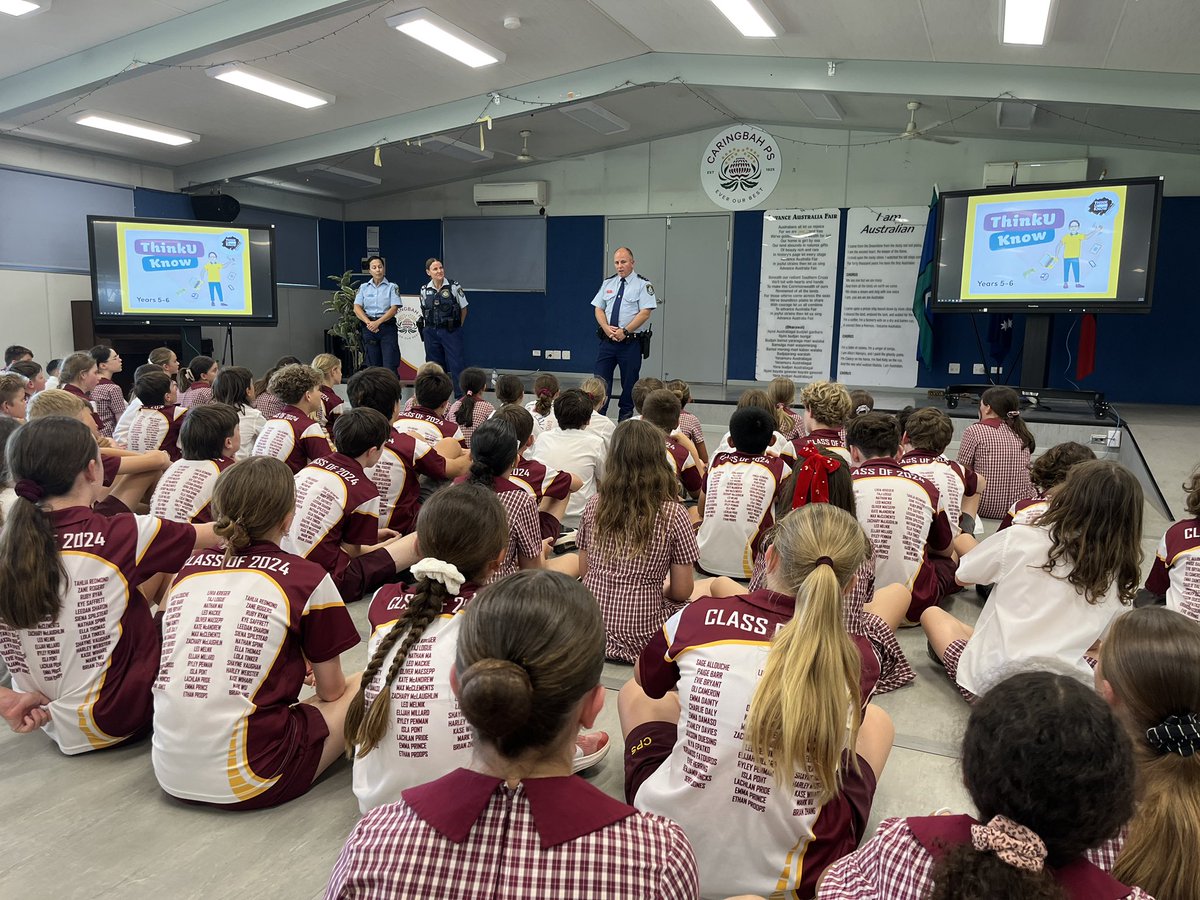 What a day! Special visitors- NSW Police force ( an Inspector who happens to be a school dad too) and an indigenous Sharks Women's team player Jada. Great messages to our students from both. <a href="/caringbah_p/">Caringbah PS</a> <a href="/NSWEducation/">NSW Dept of Education</a> <a href="/PEFOZ/">Public Ed Foundation</a> <a href="/cronullasharks/">Cronulla Sharks</a>