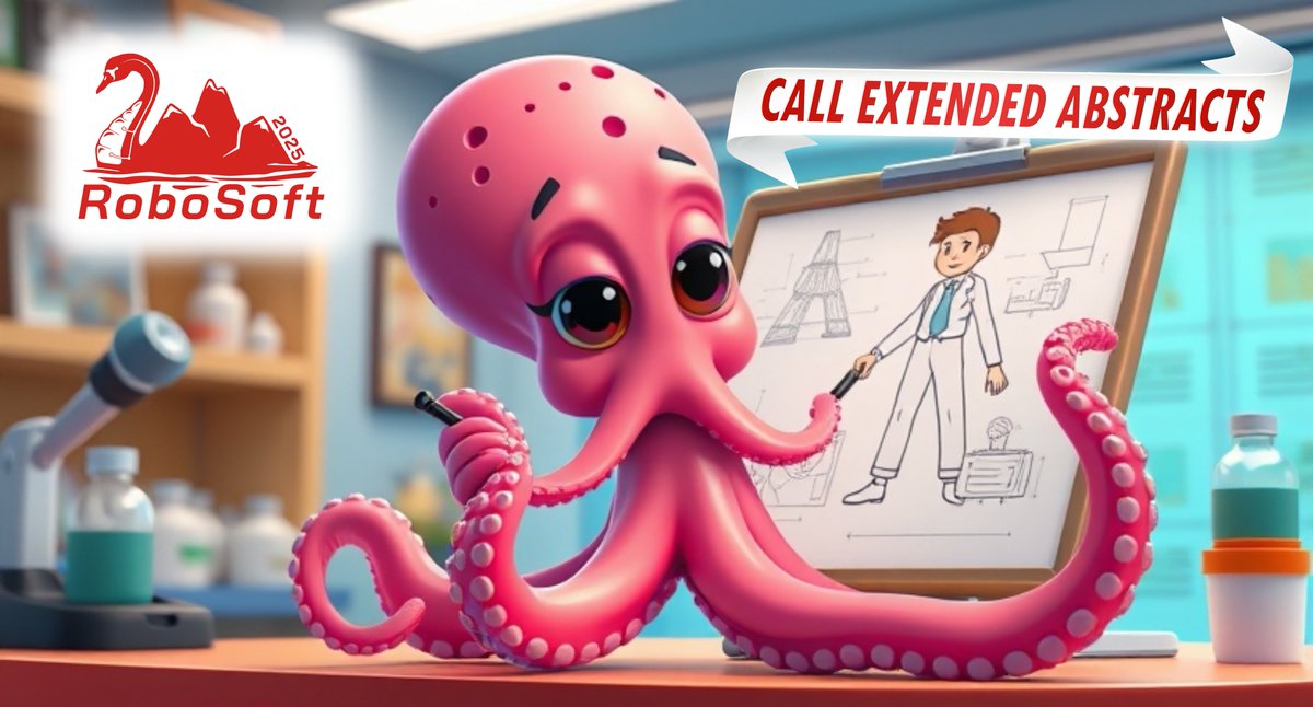 🚨 Call for Extended Abstracts! 🚨

Submit your latest breakthroughs and showcase them at RoboSoft 2025! Only 2 pages, and highly-rated submissions will be selected for oral presentations.

🗓 Deadline: January 15, 9 AM PST
robosoft2025.org/call-for-paper…