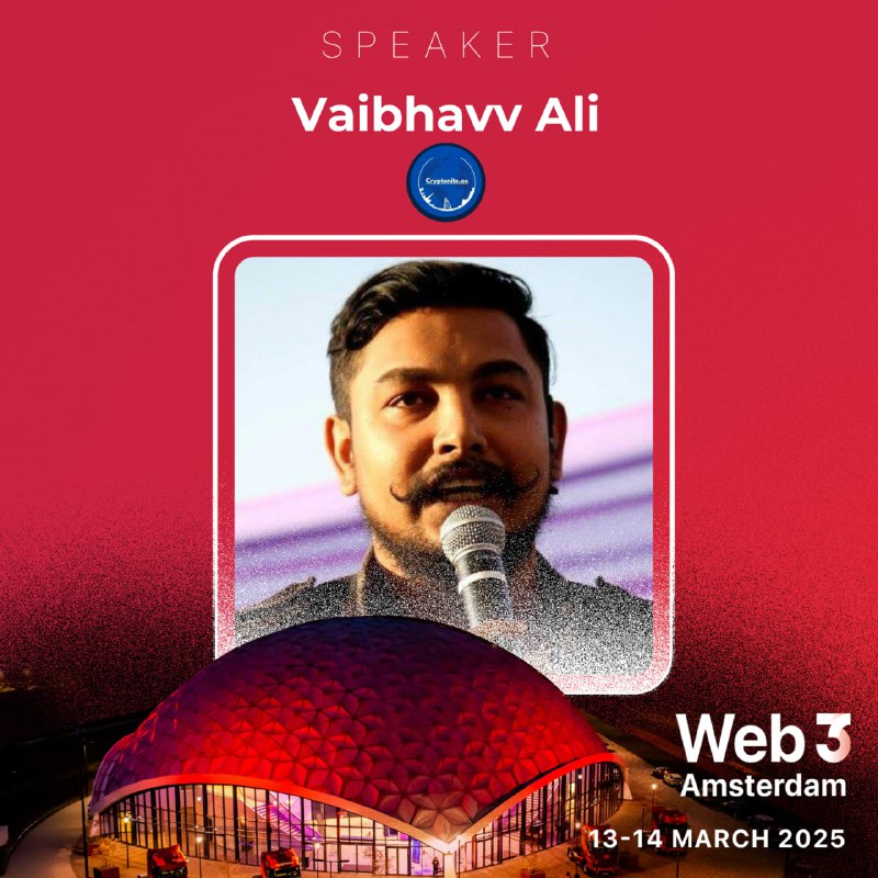 📢 We’re happy to announce that <a href="/webzz/">Vaibhavv Ali</a> from @cryptoniteuae will be joining us as a speaker at Web3 Amsterdam!

🌎 Expand your horizons with the unparalleled insights of Web3 thought leaders.

🎟️ Grab your ticket with CODE: web3
 web3amsterdam.com/tickets/