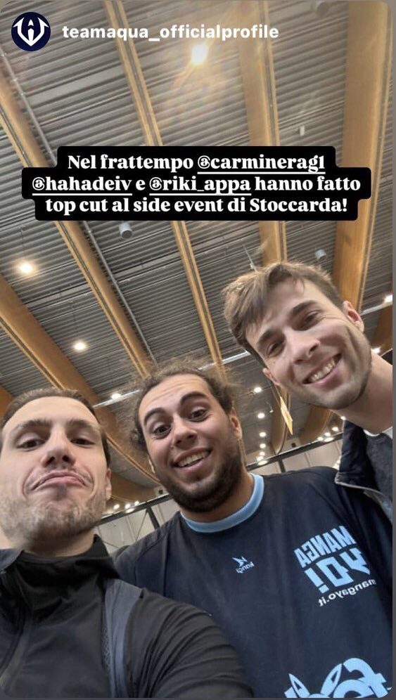 Stuttgard Regional didn’t go very well but at least I won the side event Cup 💪🏻 thanks to all my <a href="/TeamAqua_offic/">Team Aqua ASD</a> mates it was a fantastic journey!!
And special grats to <a href="/pero_francesco/">CICCIOTT</a> for its second place, next time you will make it for sure.