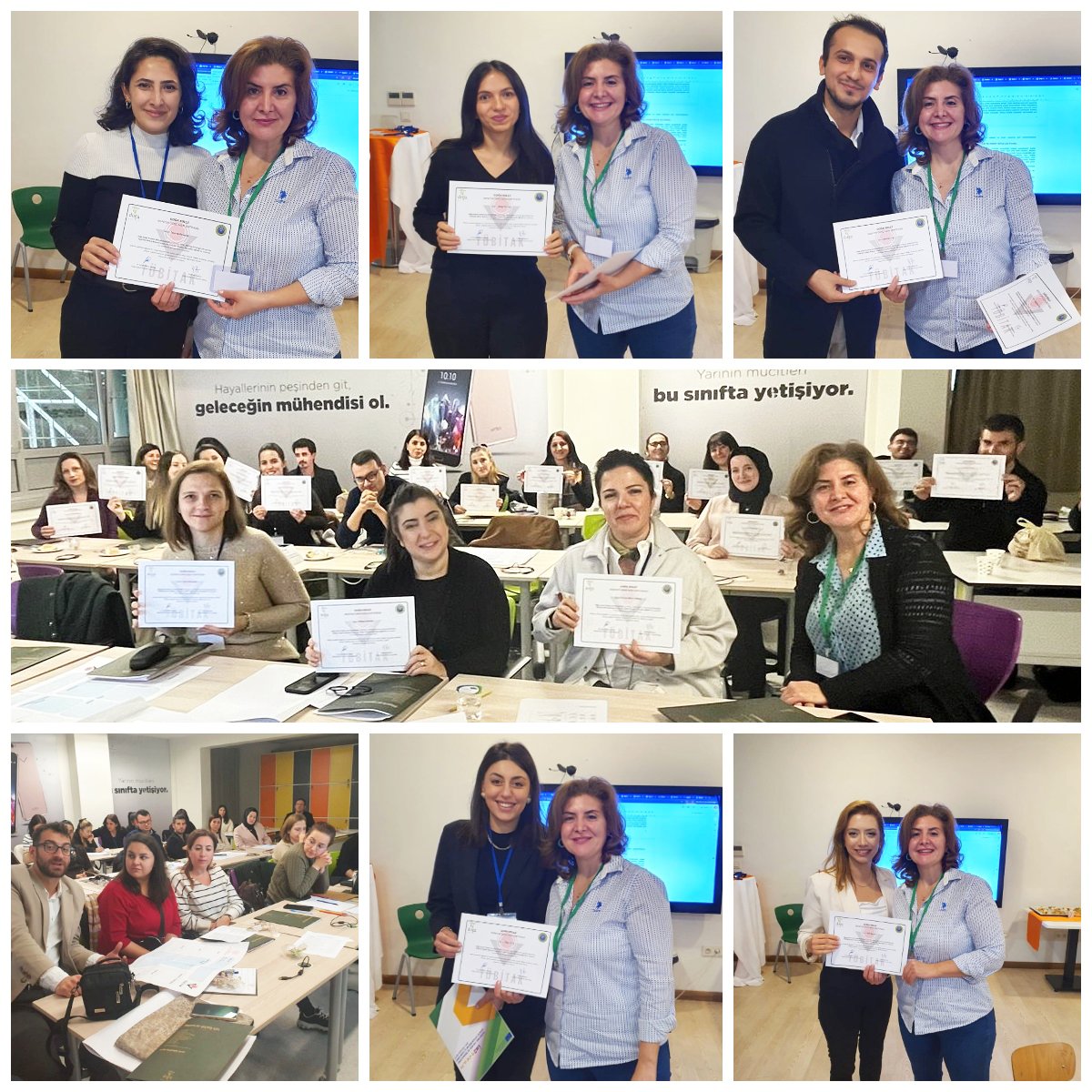 2025 yılı TÜBİTAK 2204-A Lise Öğrencileri Bilimsel Araştırma Projeleri Yarışmalarına yönelik olarak İstanbul Asya ve İstanbul bölgelerinde farklı branşlarda görev yapan 55 lise öğretmenimizin katılımıyla TÜBİTAK Proje Geliştirme Öğretmen Eğitimlerimizi gerçekleştirdik.